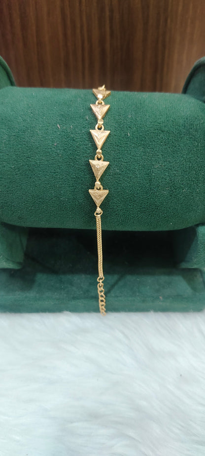 Pure panchaloham unpolished ladies bracelet