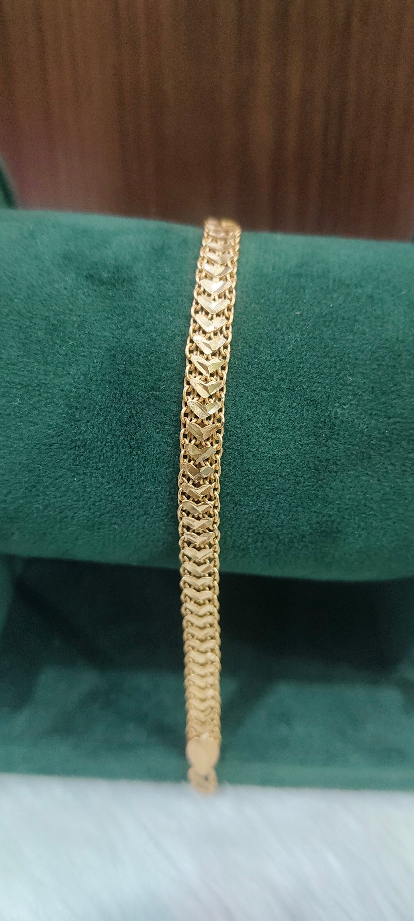 Pure panchaloham unpolished 8.5 " length mens bracelet