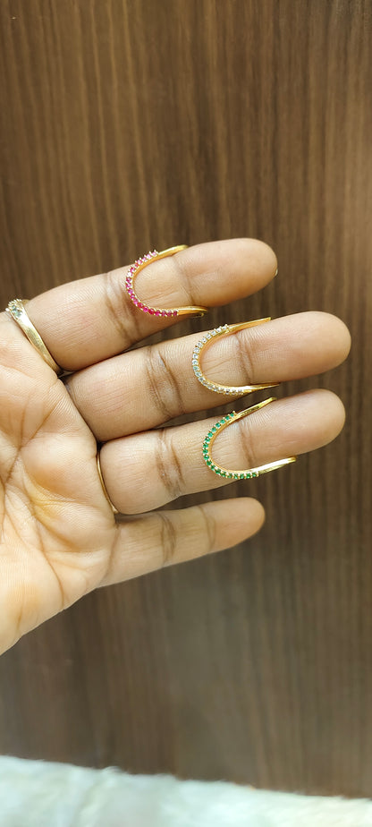 Pack of 3 vanki rings as like gold model