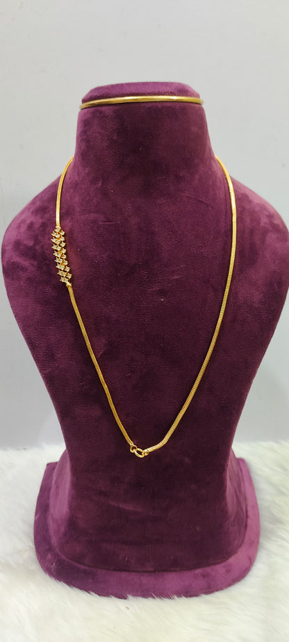 Premium micro gold plated 24" length chain