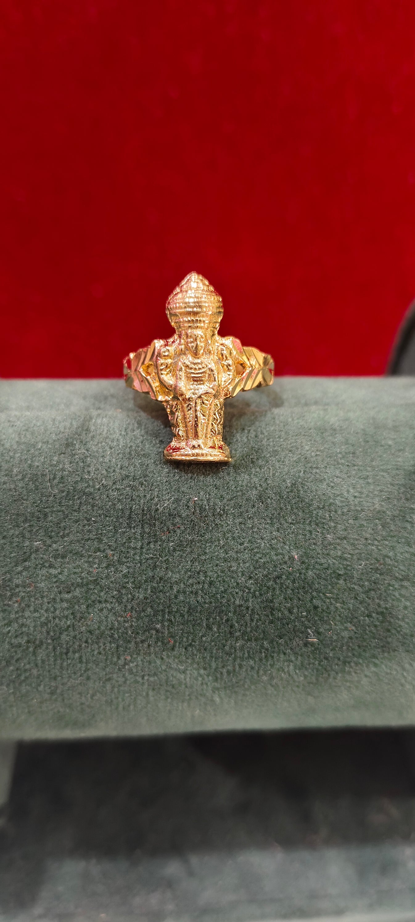Pure panchaloham unpolished life time use Govinda raju finger ring ...