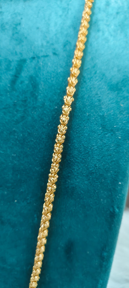 Premium micro gold plated daily wear 24" length chandramukhi chain
