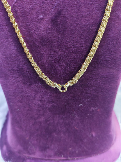 Pure panchaloham unpolished heart shape chain