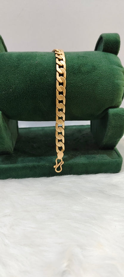 Pure panchaloham unpolished 8.5" length mens bracelet