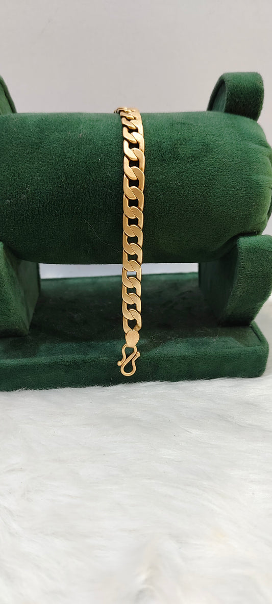 Pure panchaloham unpolished 8.5" length mens bracelet