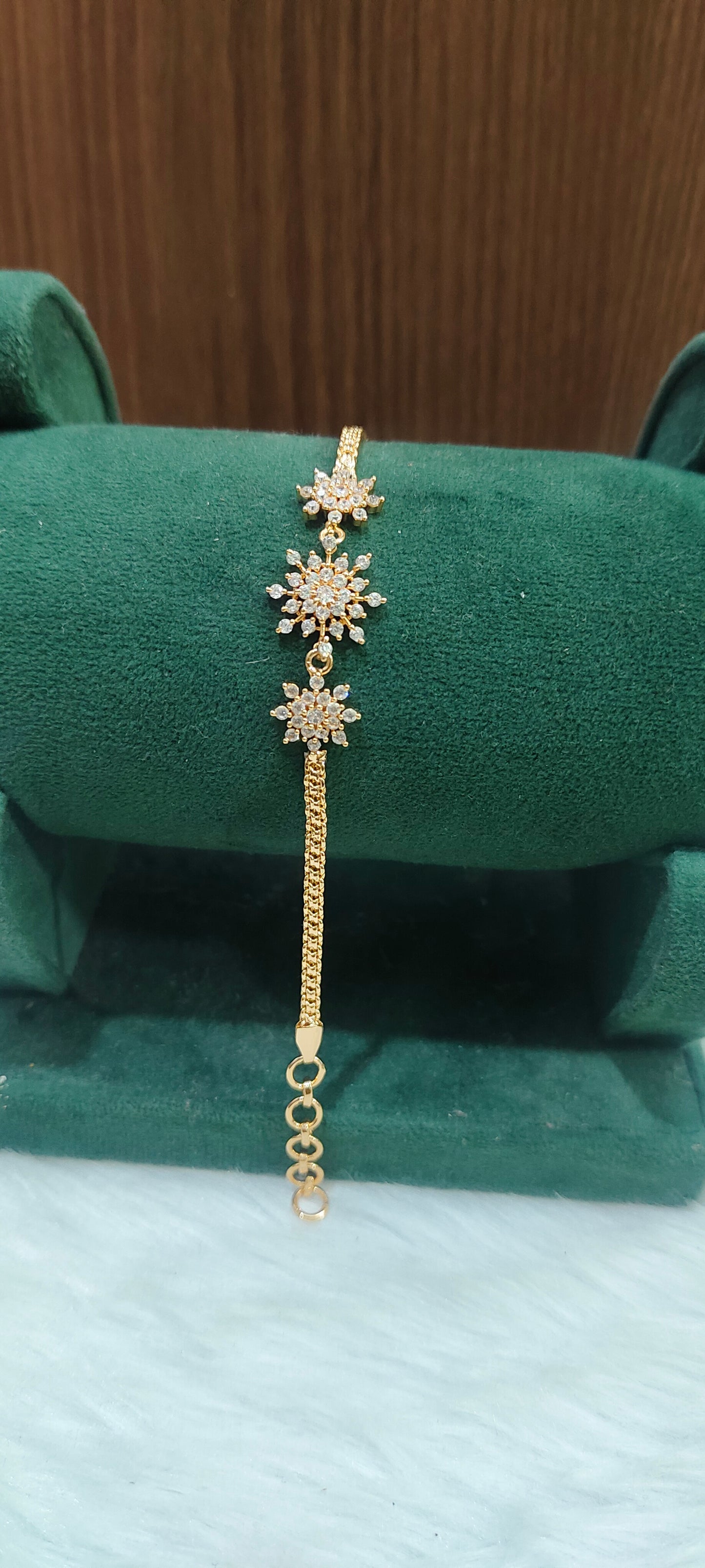 Pure panchaloham diamond look bracelet