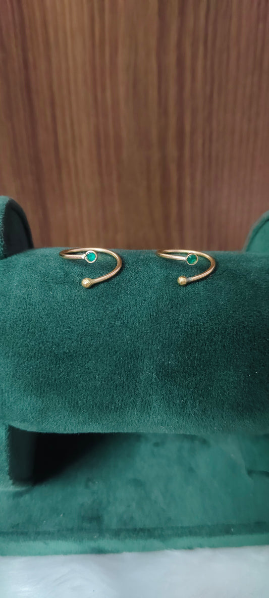 Pure panchaloham unpolished adjustable toe rings