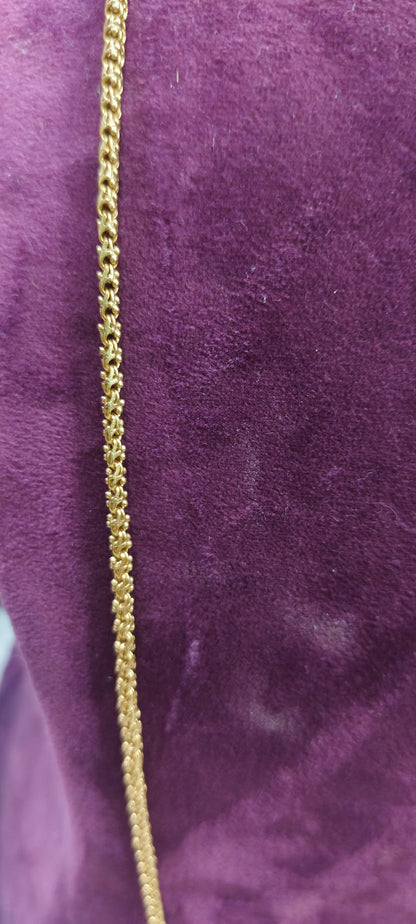 Pure panchaloham unpolished ballbasha thali chain