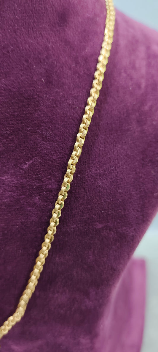 Pure panchaloham unpolished 18 " length malbar chain