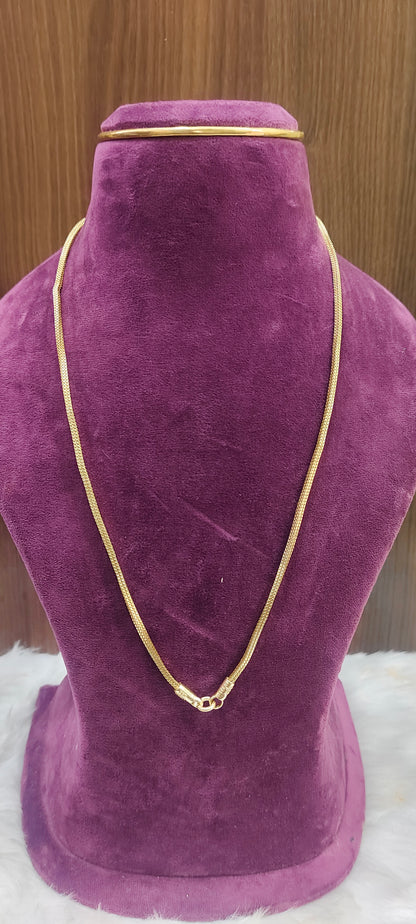 Pure panchaloham unpolished square Thali chain