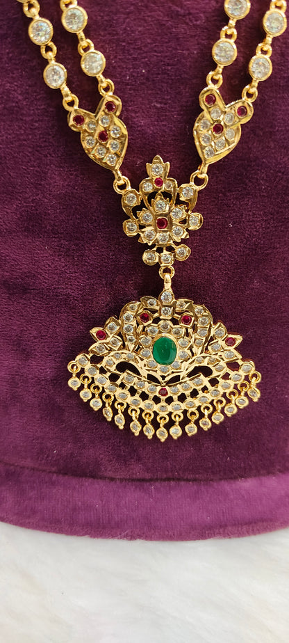 Pure panchaloham vintage look long haram set