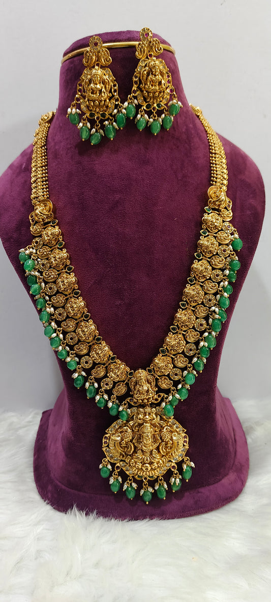 High quality premium nakshi heavy look long haram