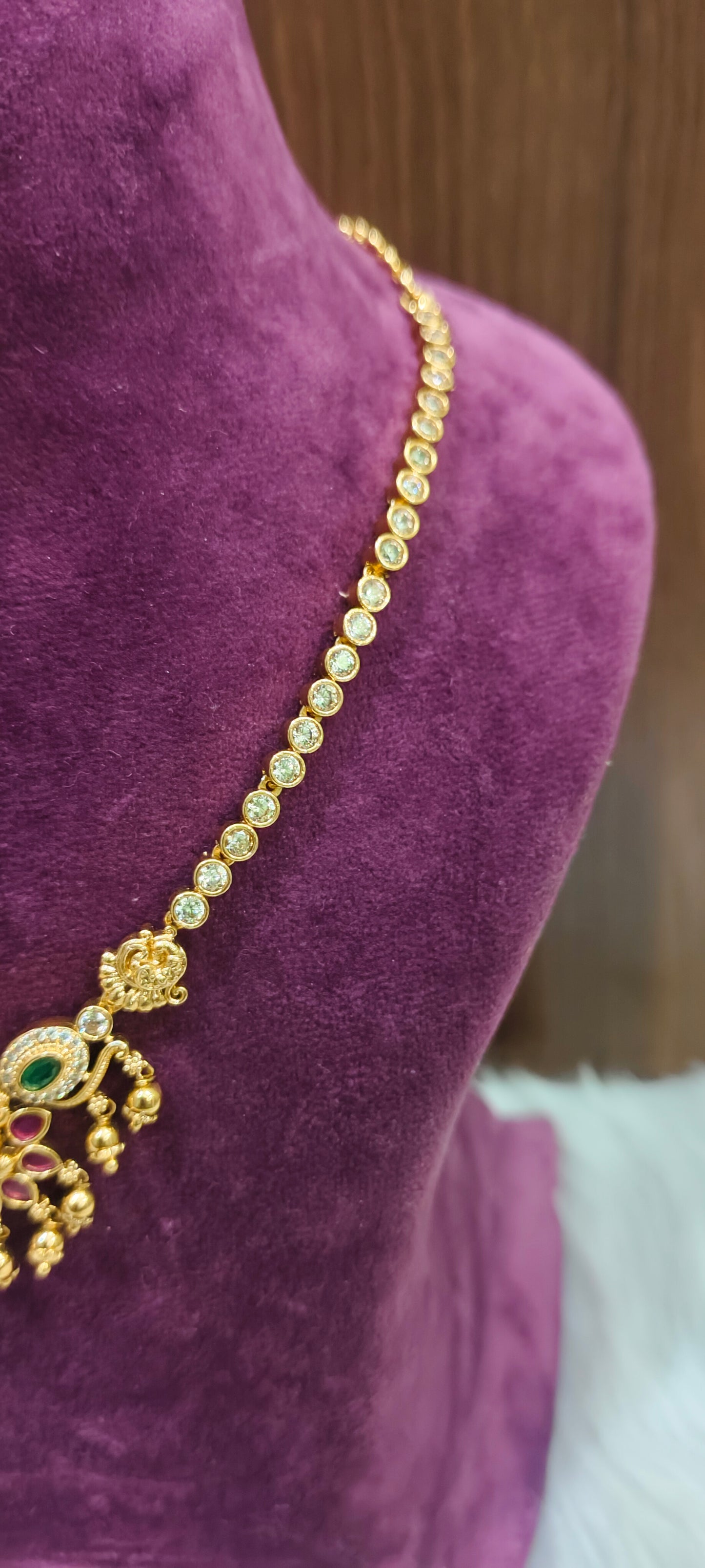 Premium nakshi simple necklace set
