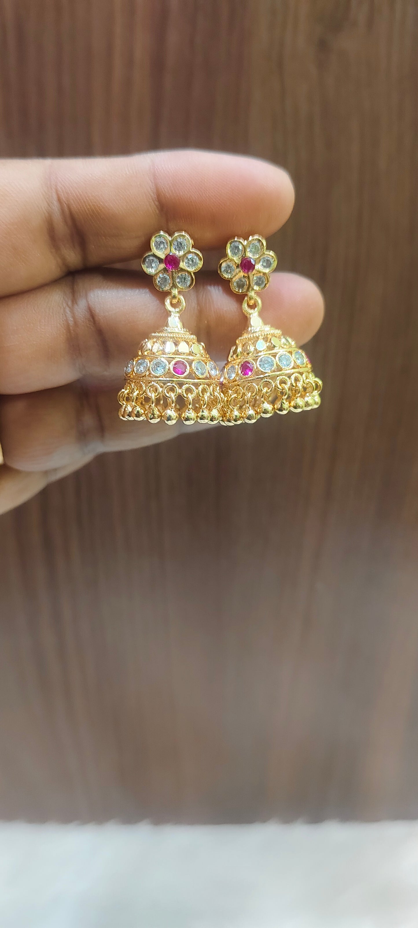 Pure panchaloham medium Jumkas