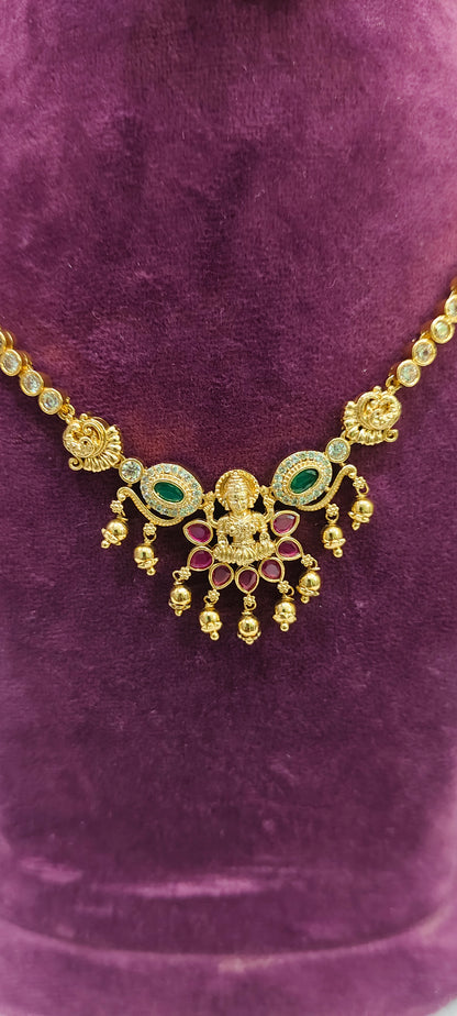 Premium nakshi simple necklace set