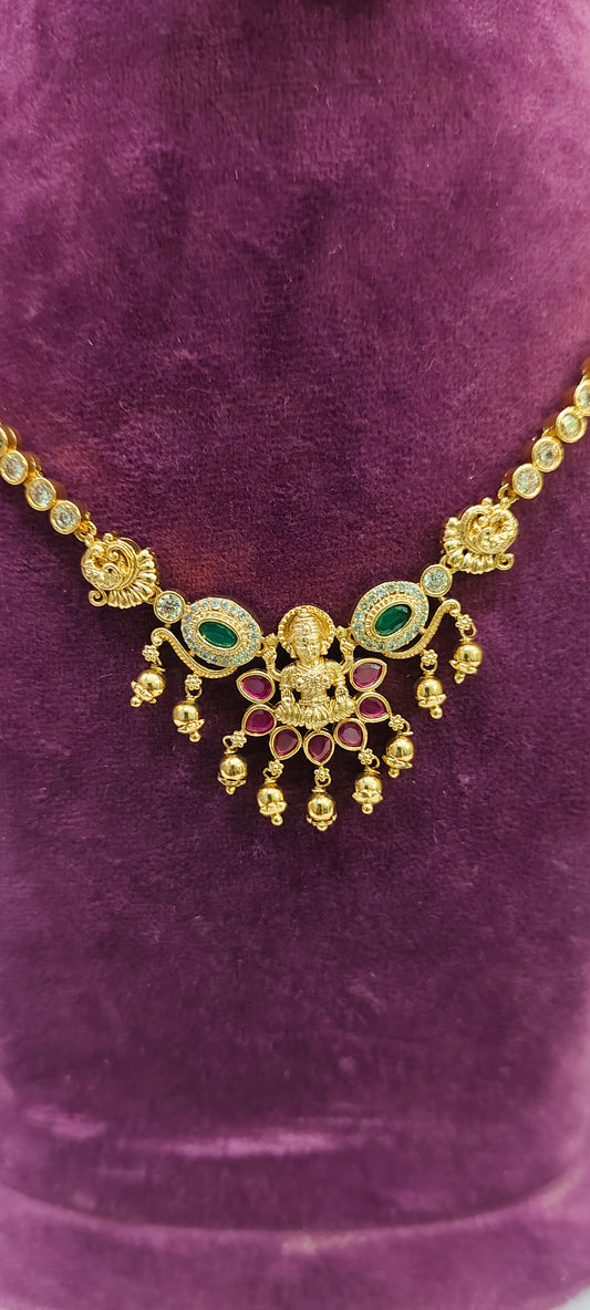 Premium nakshi simple necklace set