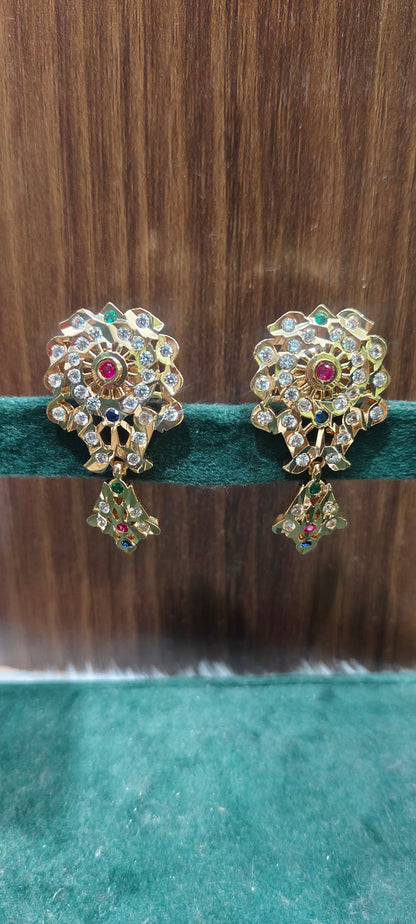 Pure panchaloham unique style big earrings