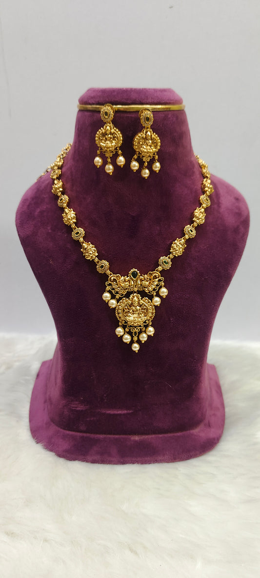 Premium nakshi necklace set