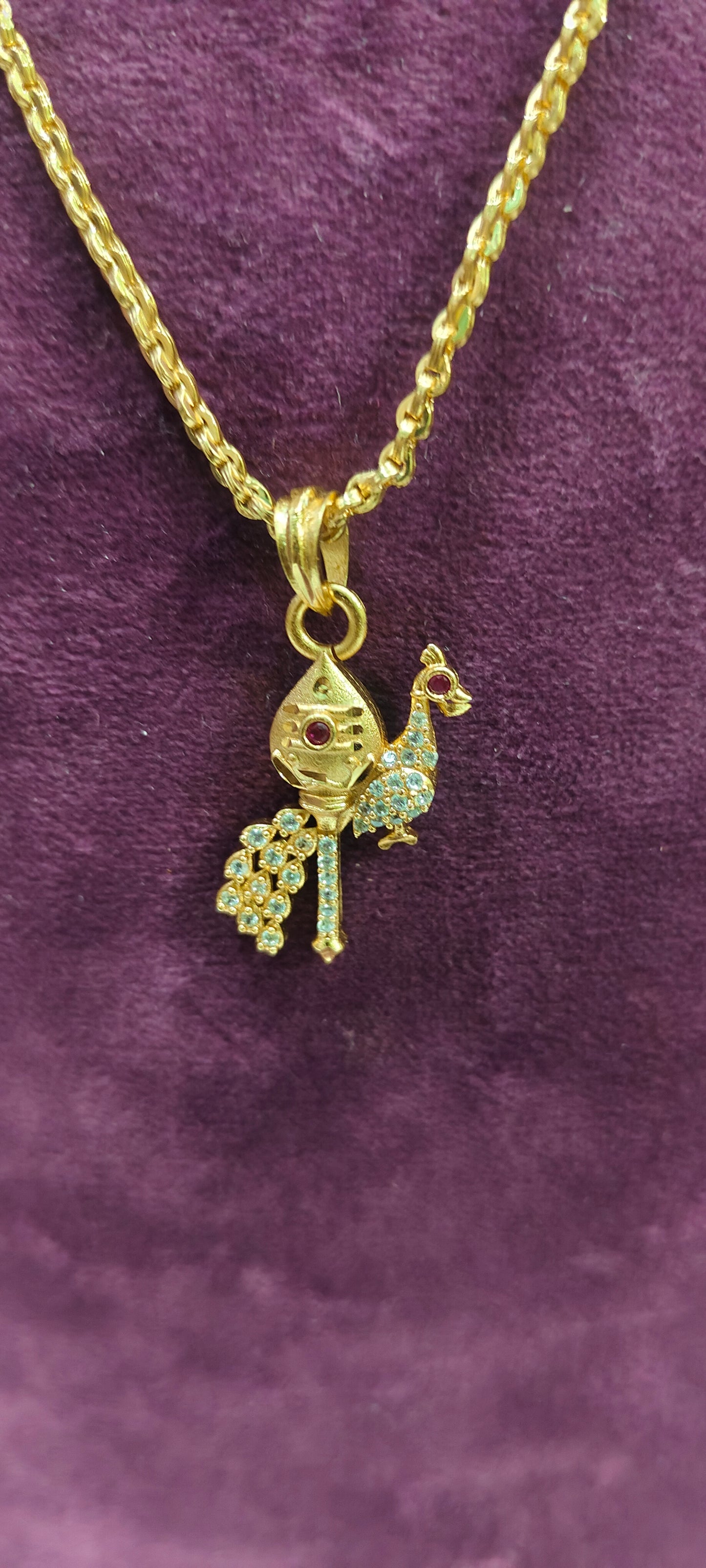 Premium micro gold plated 20" malbar chain with murugan locket