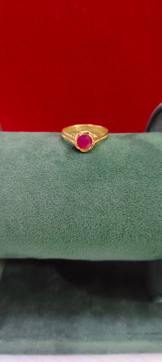 Pure panchaloham ruby finger ring