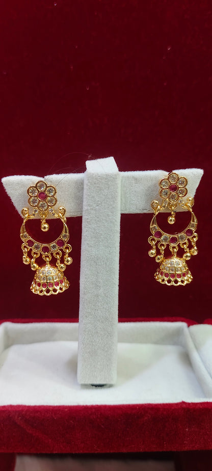 Pure panchaloham Chandbali earrings