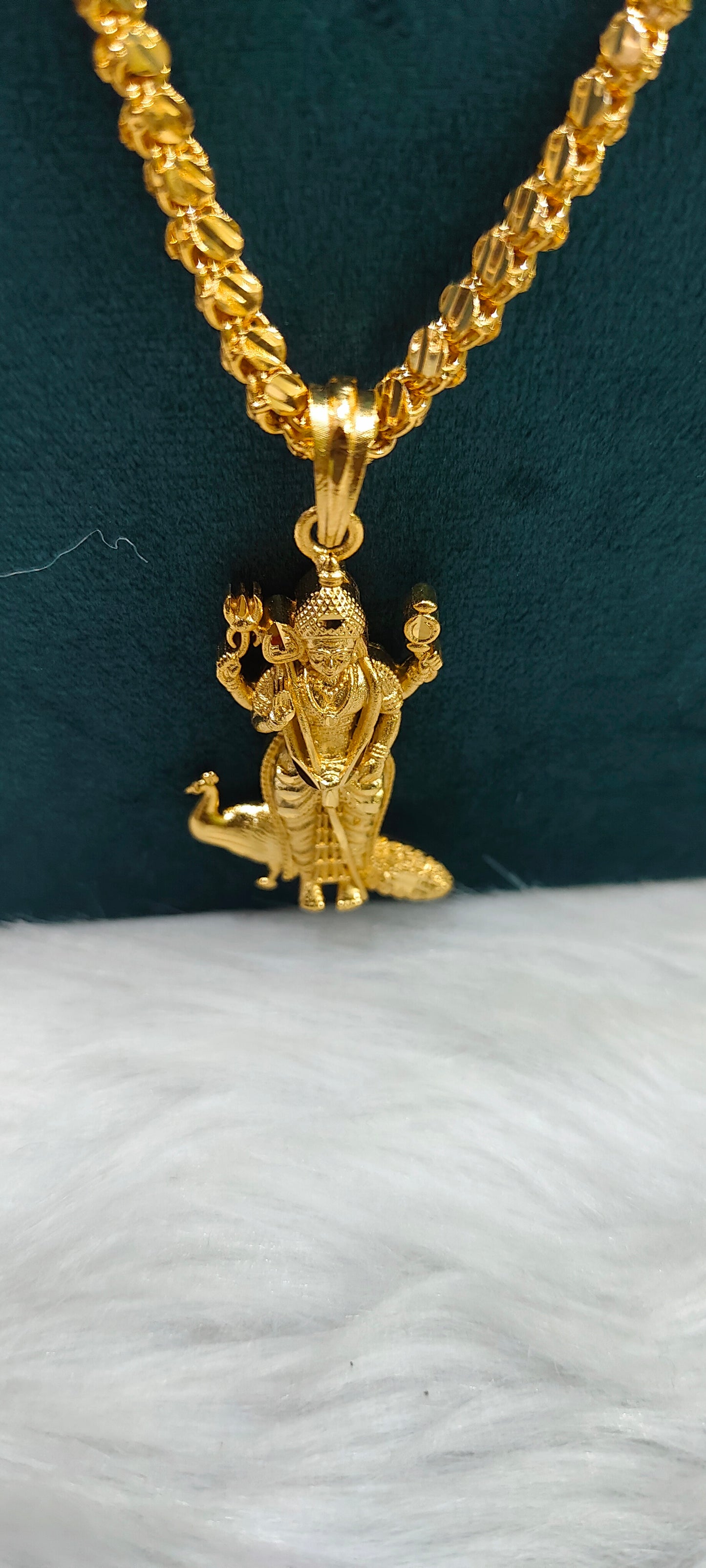 Premium micro gold plated 24" length Muruga pendant chain