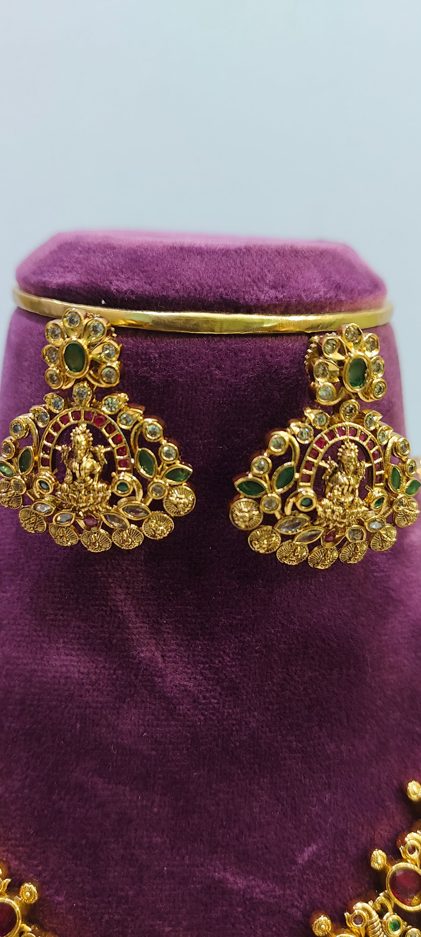 Premium Nakshi Lakshmi Devi necklace set
