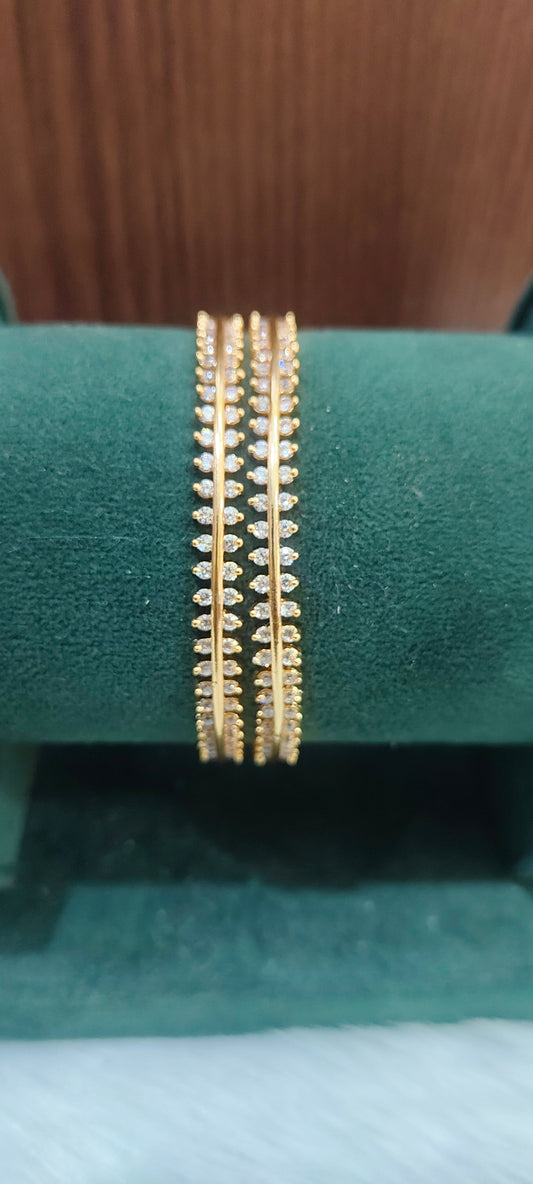 Pure panchaloham daimond look 2 bangles