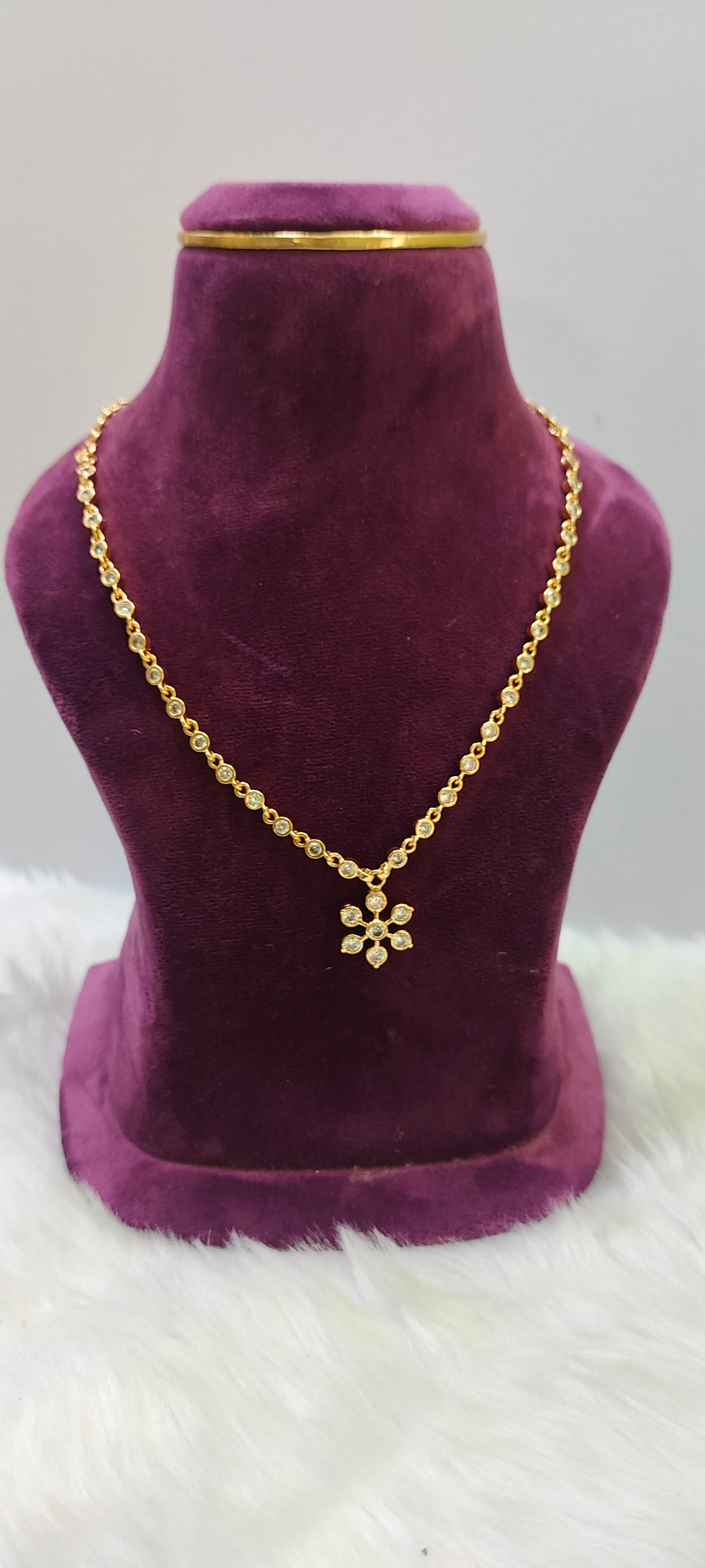 Pure panchaloham 18" length dimond lookchain