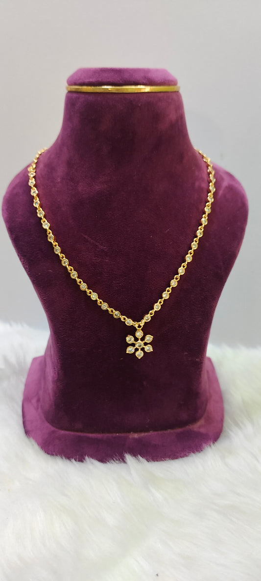 Pure panchaloham 18" length dimond lookchain