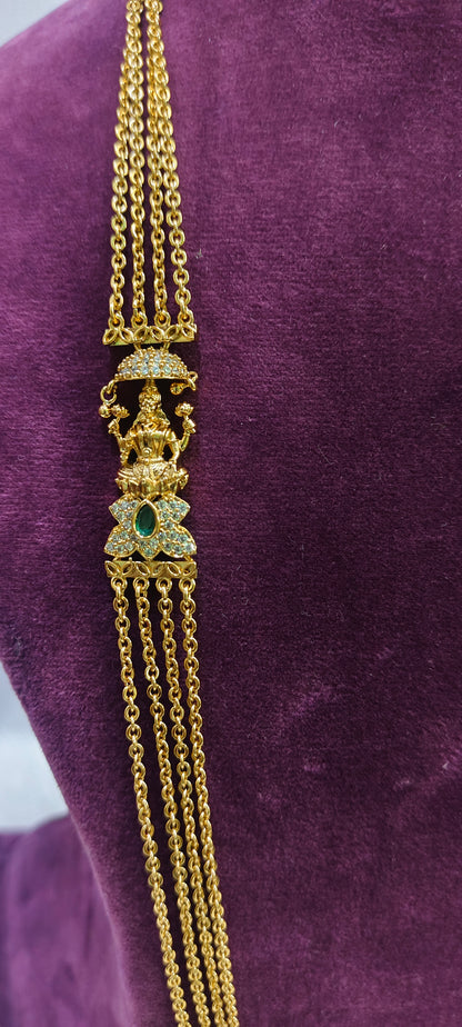 Premium nakshi 30" length 4 line chandraharm