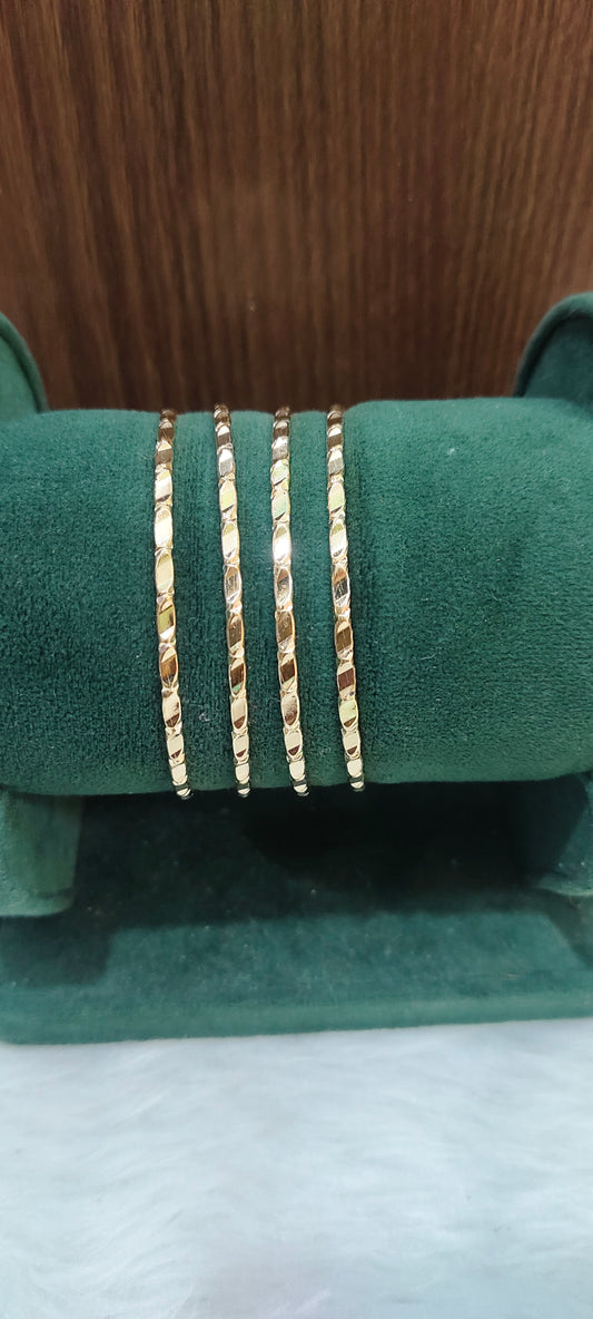 Pure panchaloham unpolished 4 bangles