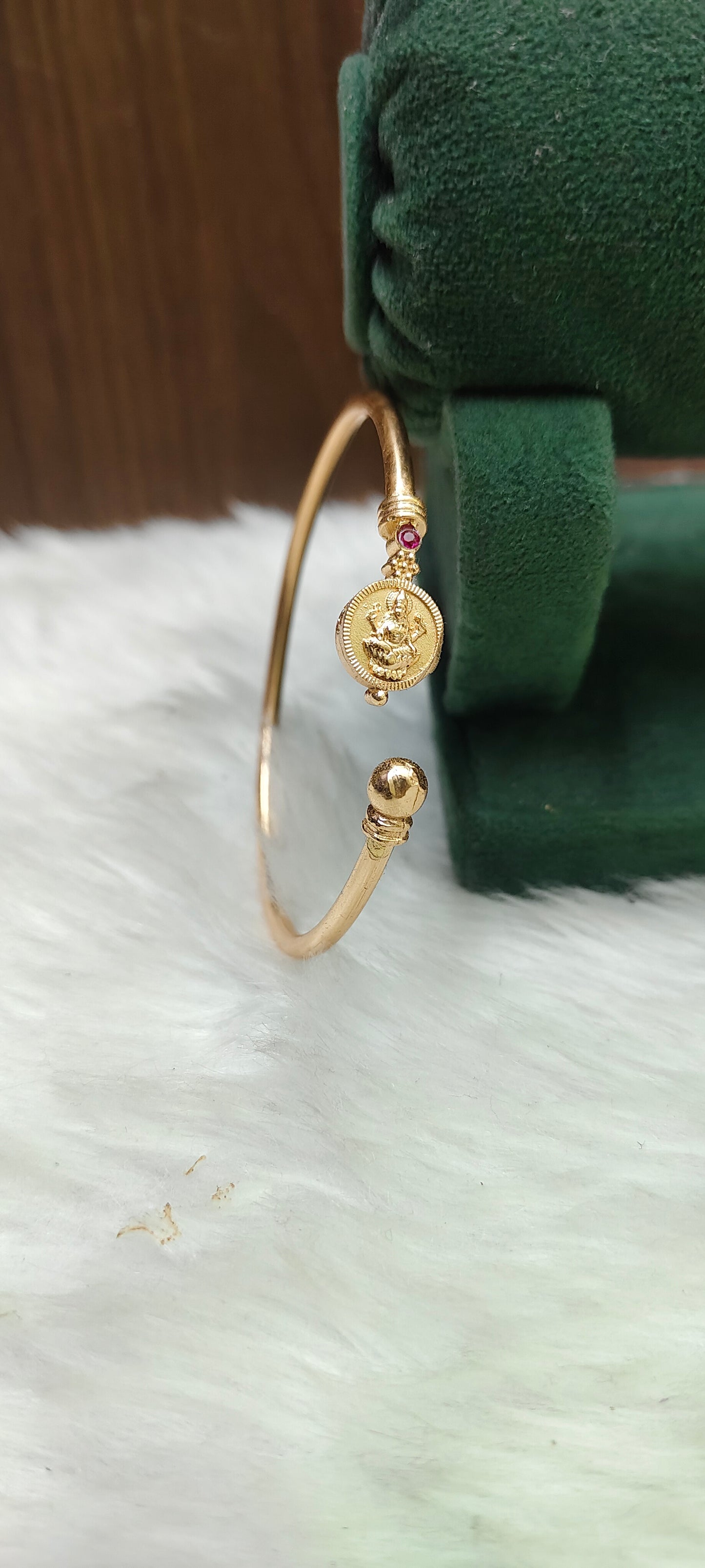 Pure panchaloham unpolished daily use Lakshmi Devi openable kada fit for all sizes