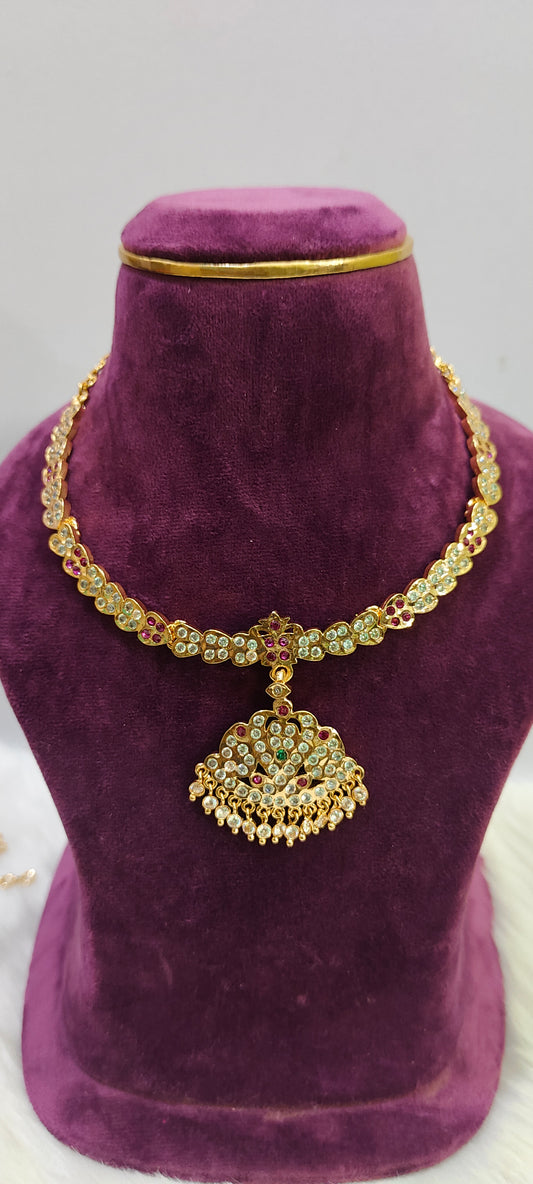 Pure panchaloham kante necklace