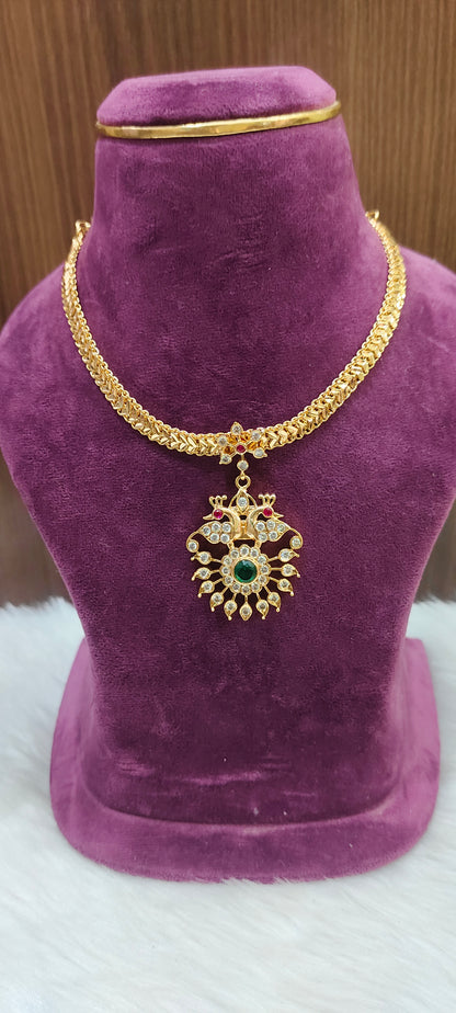 Pure panchaloham unique style nanupatti necklace