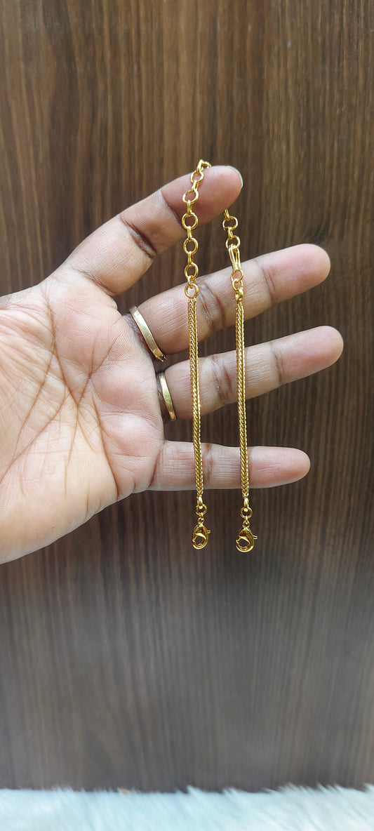 Premium nakshi 10" length easy to fix back chain