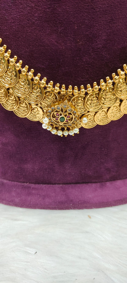 Premium gold look double line kasumala will 28" length