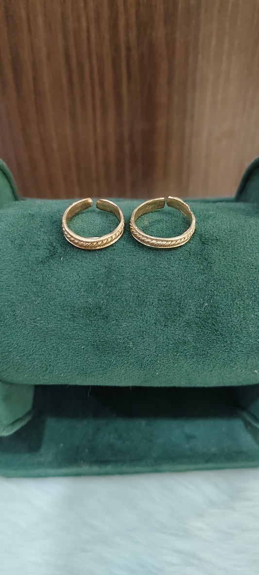 Pure panchaloham unpolished toe rings
