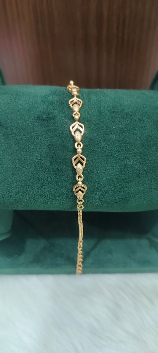 Pure panchaloham unpolished ladies bracelet