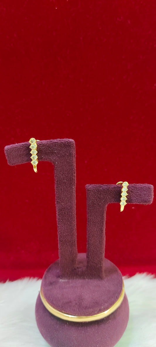Pure panchaloham j type earrings