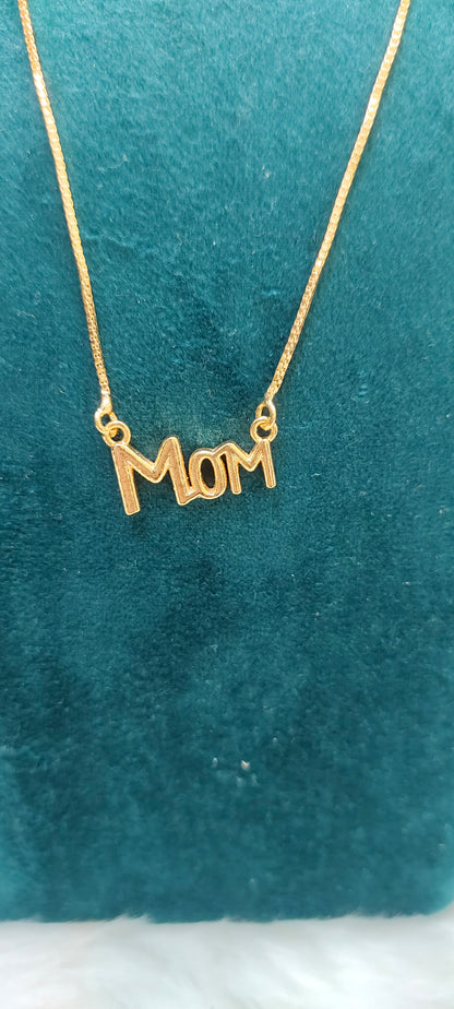 Premium micro gold plated daily 18" length letter pendant chain