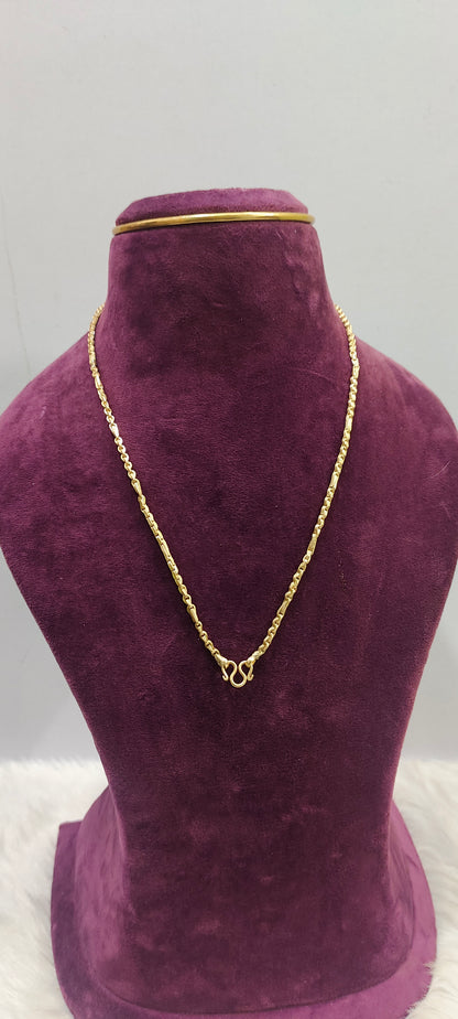 Pure panchaloham unpolished 20" length 5 plus 1 chain