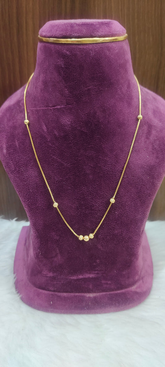 Pure panchaloham unpolished simple 18" Length ball chain