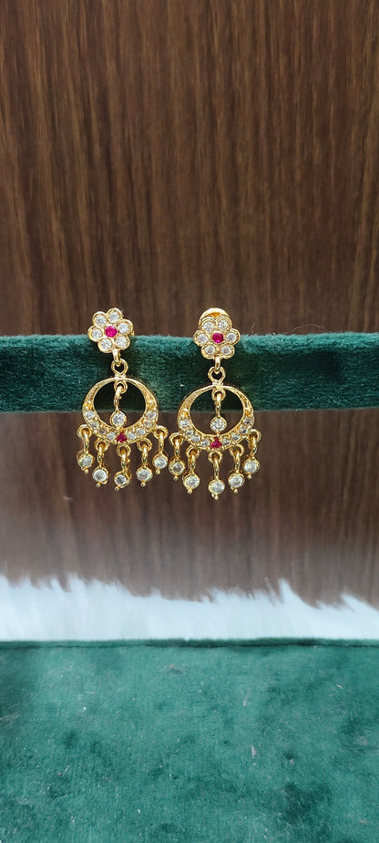 Pure panchaloham cute chand bali earrings