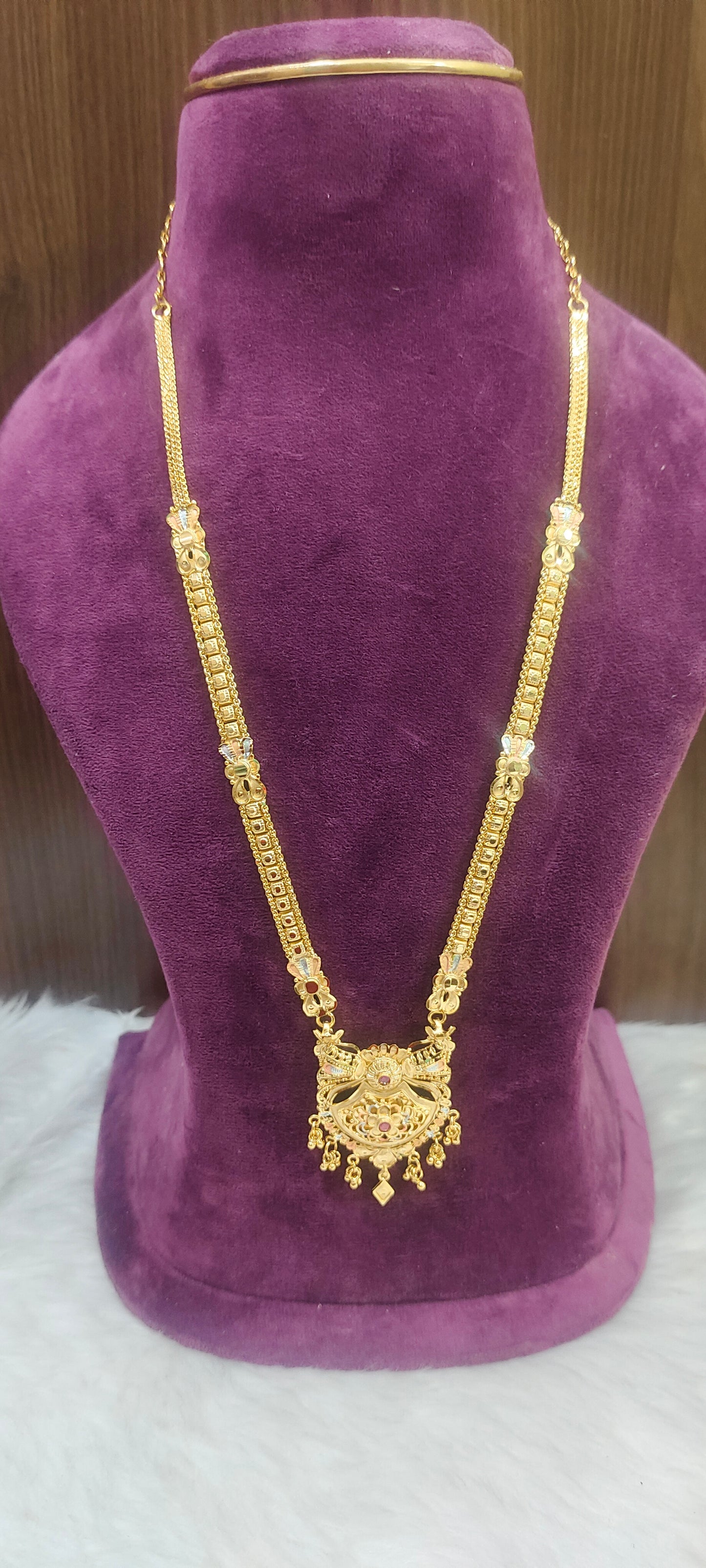 100% gold look 28" length simple long haram
