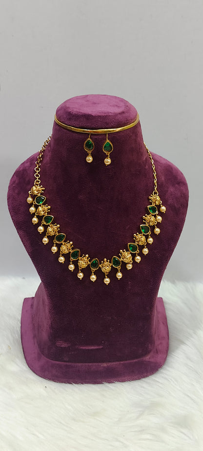 Premium nakshi budget friendly necklace set