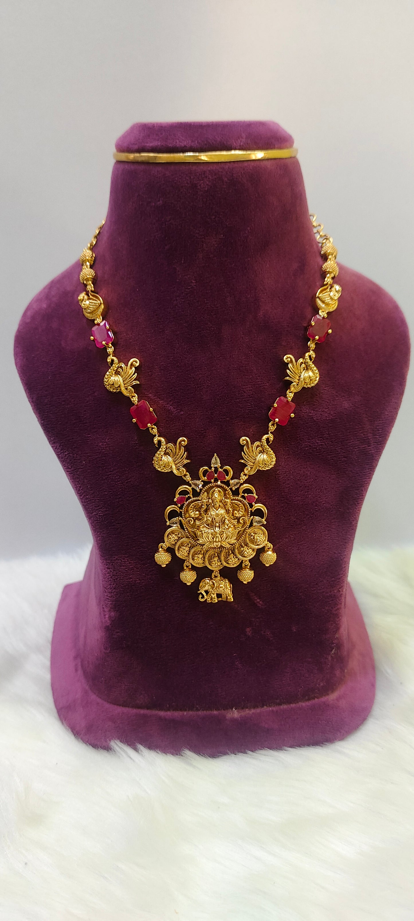 Premium nakshi necklace set