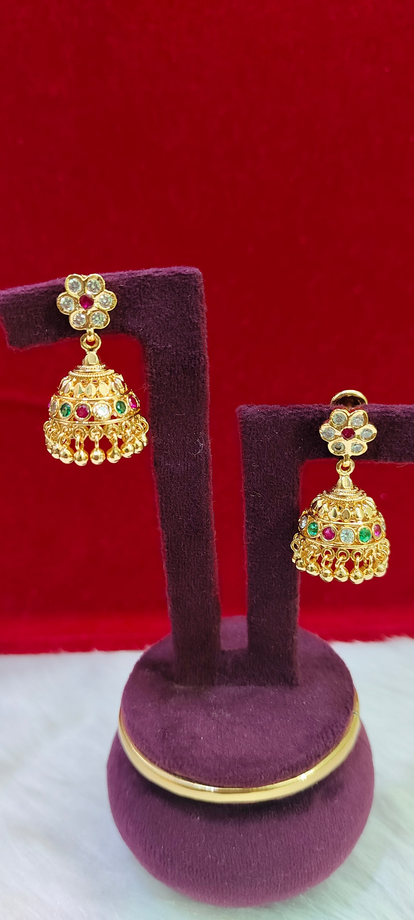 Pure panchaloham jumkas