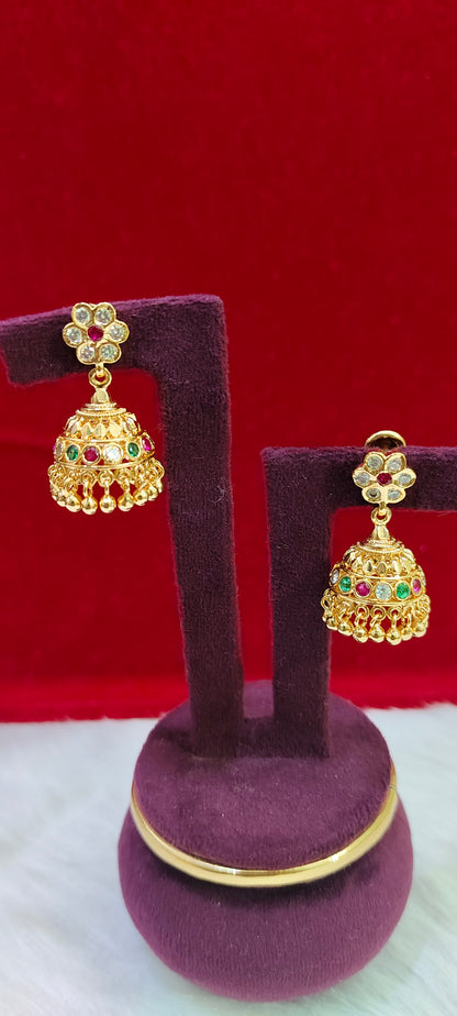 Pure panchaloham jumkas
