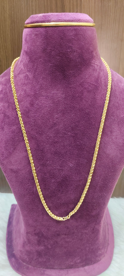 Pure panchaloham 24" length different pattern thali chain